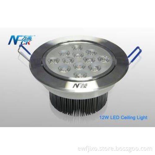 12w 1000Lm AC 220v LED Recessed Ceiling Lights, Warm Light